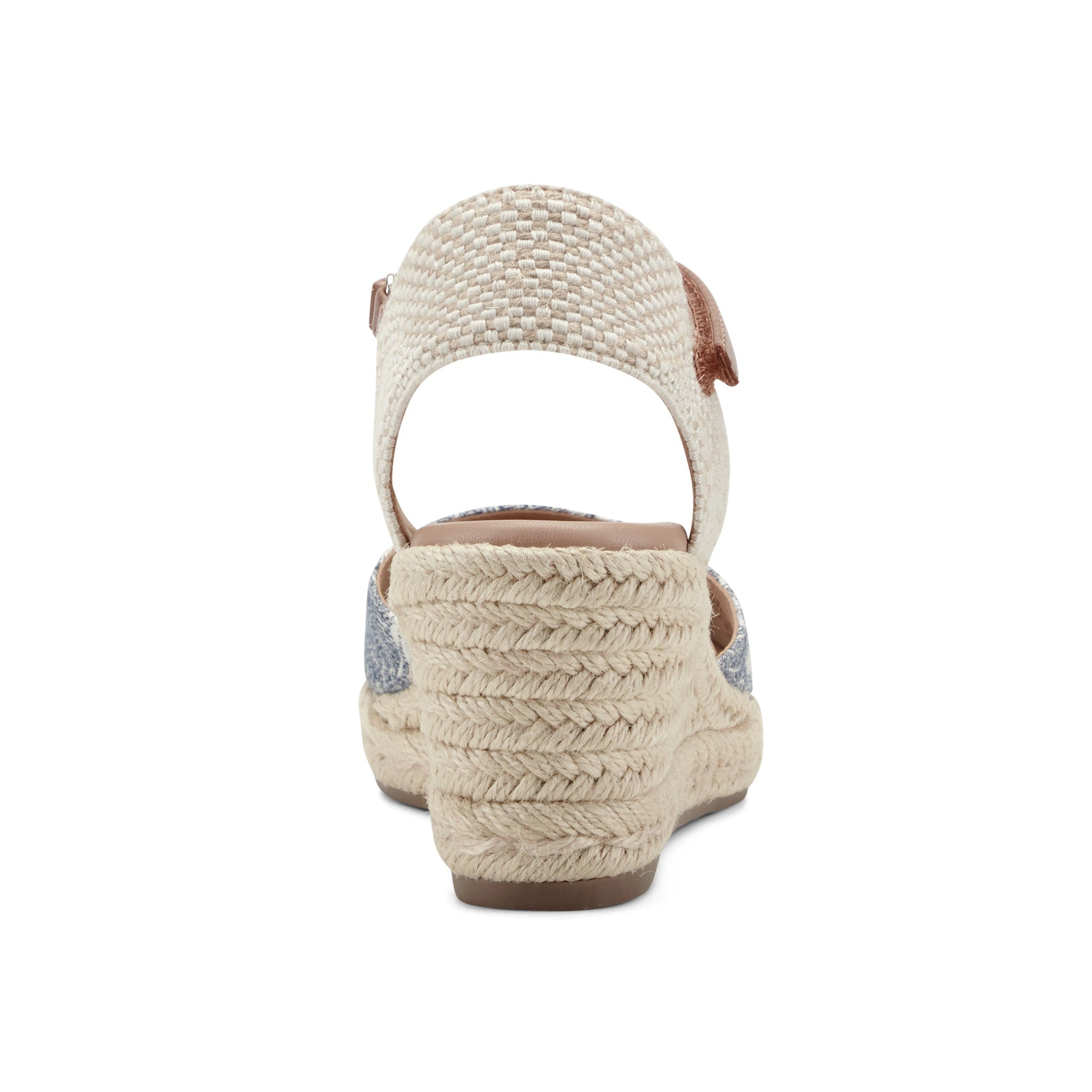 Easy Spirit Makaylie Wedge Heels - Blue Floral/Natural