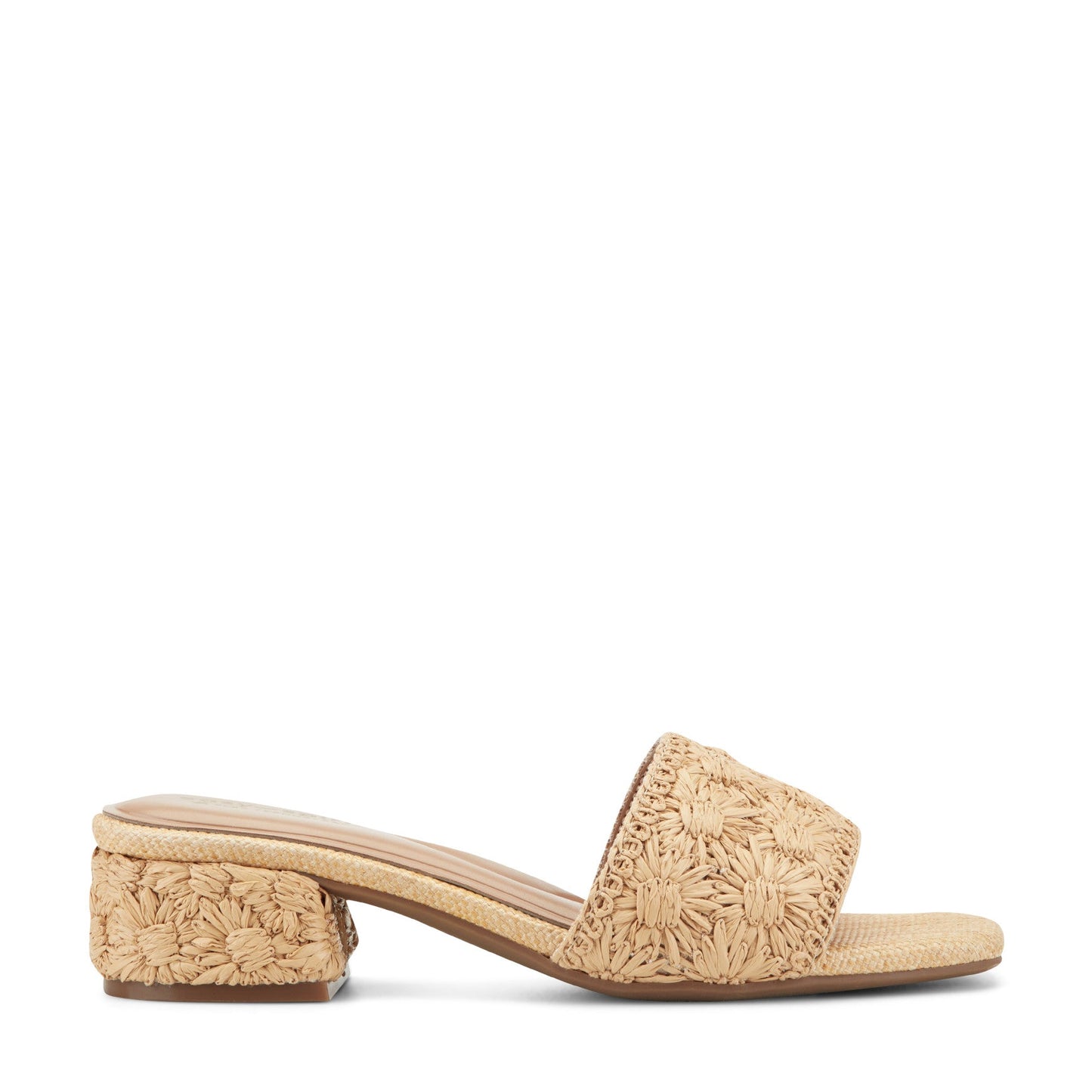 Easy Spirit Rosario Raffia Dress Sandals - Light Natural