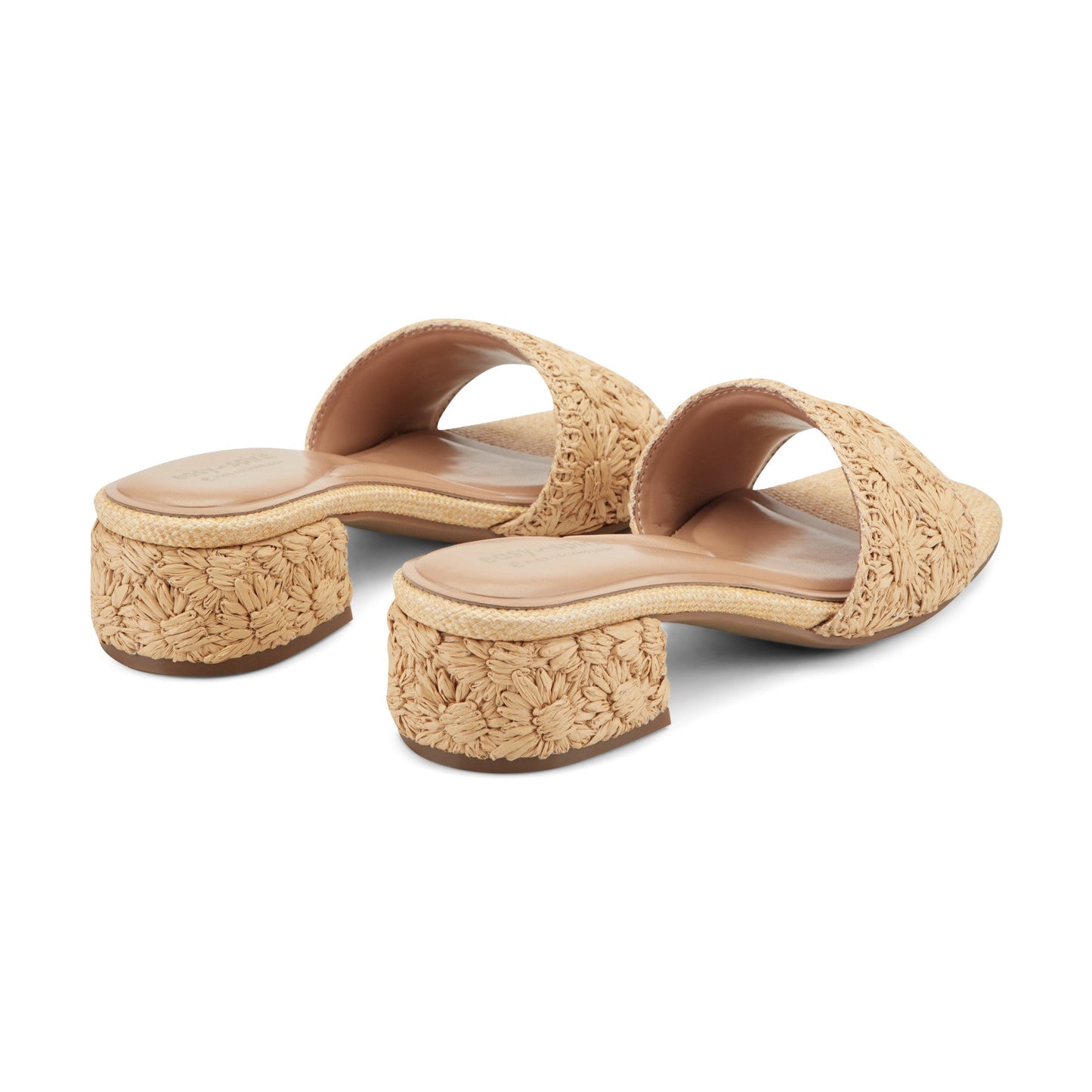 Easy Spirit Rosario Raffia Dress Sandals - Light Natural