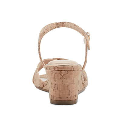 Easy Spirit Noya Dress Wedge Sandals - Medium Natural Cork