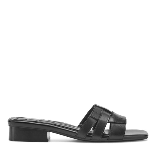 Easy Spirit Galanti Leather Dress Sandals - Black Leather