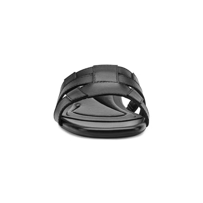 Easy Spirit Galanti Leather Dress Sandals - Black Leather