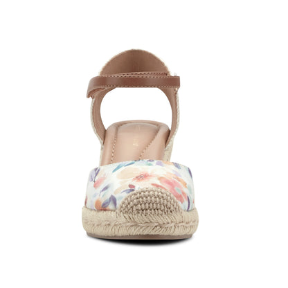 Easy Spirit Makaylie Wedge Heels - Floral/Natural Multi