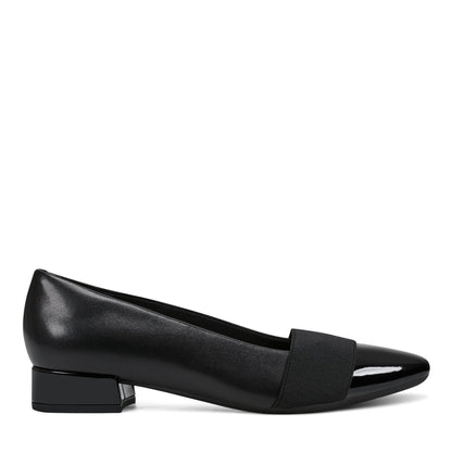 Easy Spirit Casta Cap Toe Dress Pumps - Black Leather