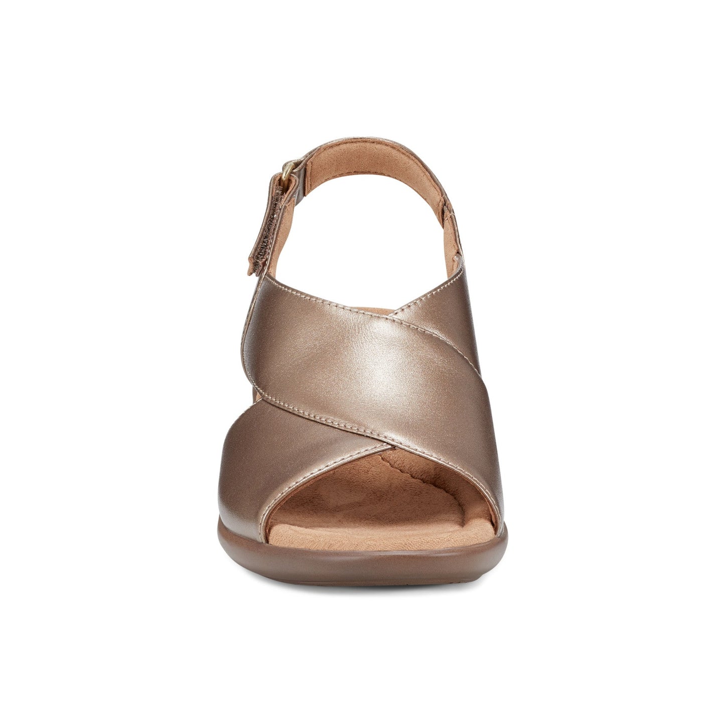 Easy Spirit Chantal Casual Heeled Sandals - Bronze Pearlized