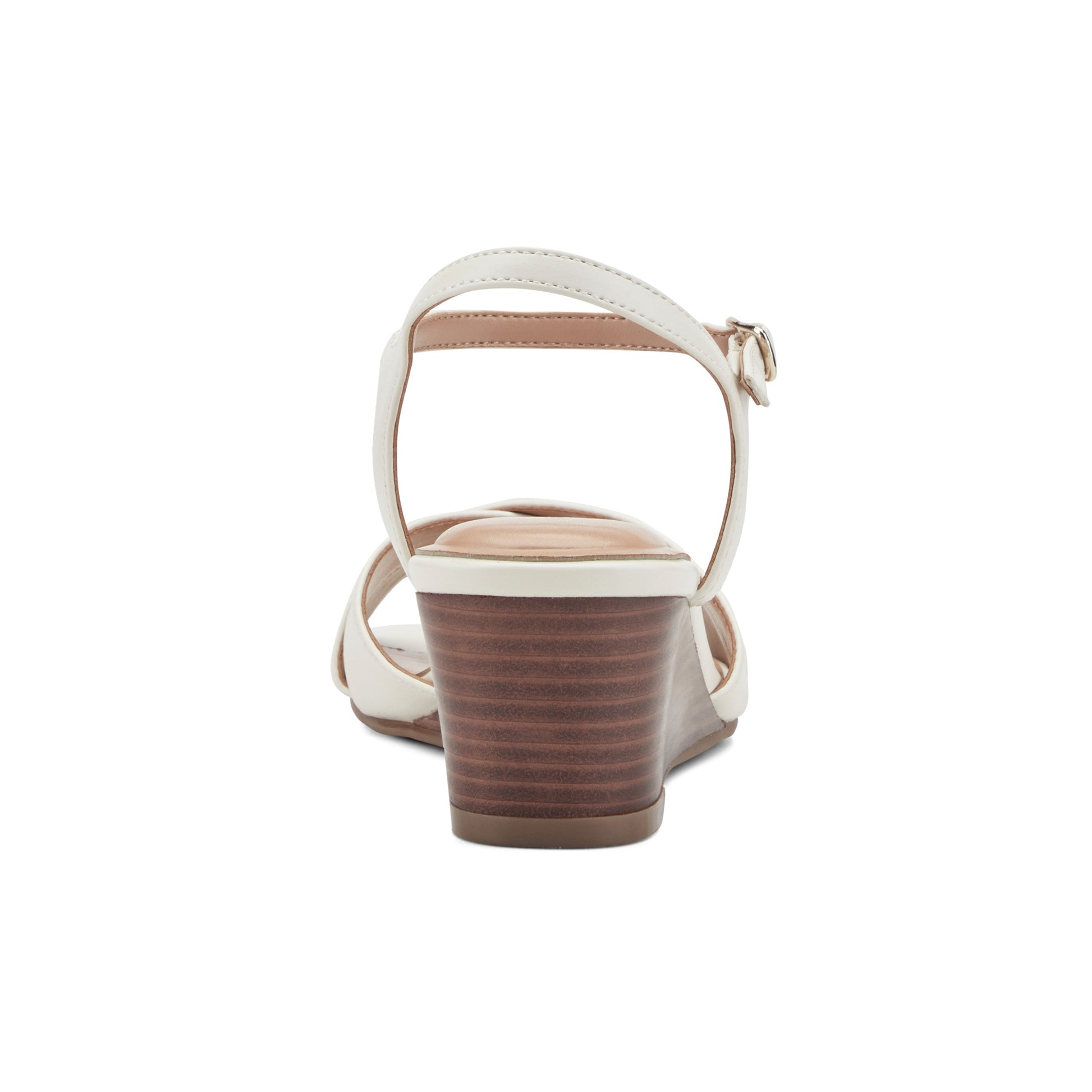 Easy Spirit Noya Dress Wedge Sandals - Ivory