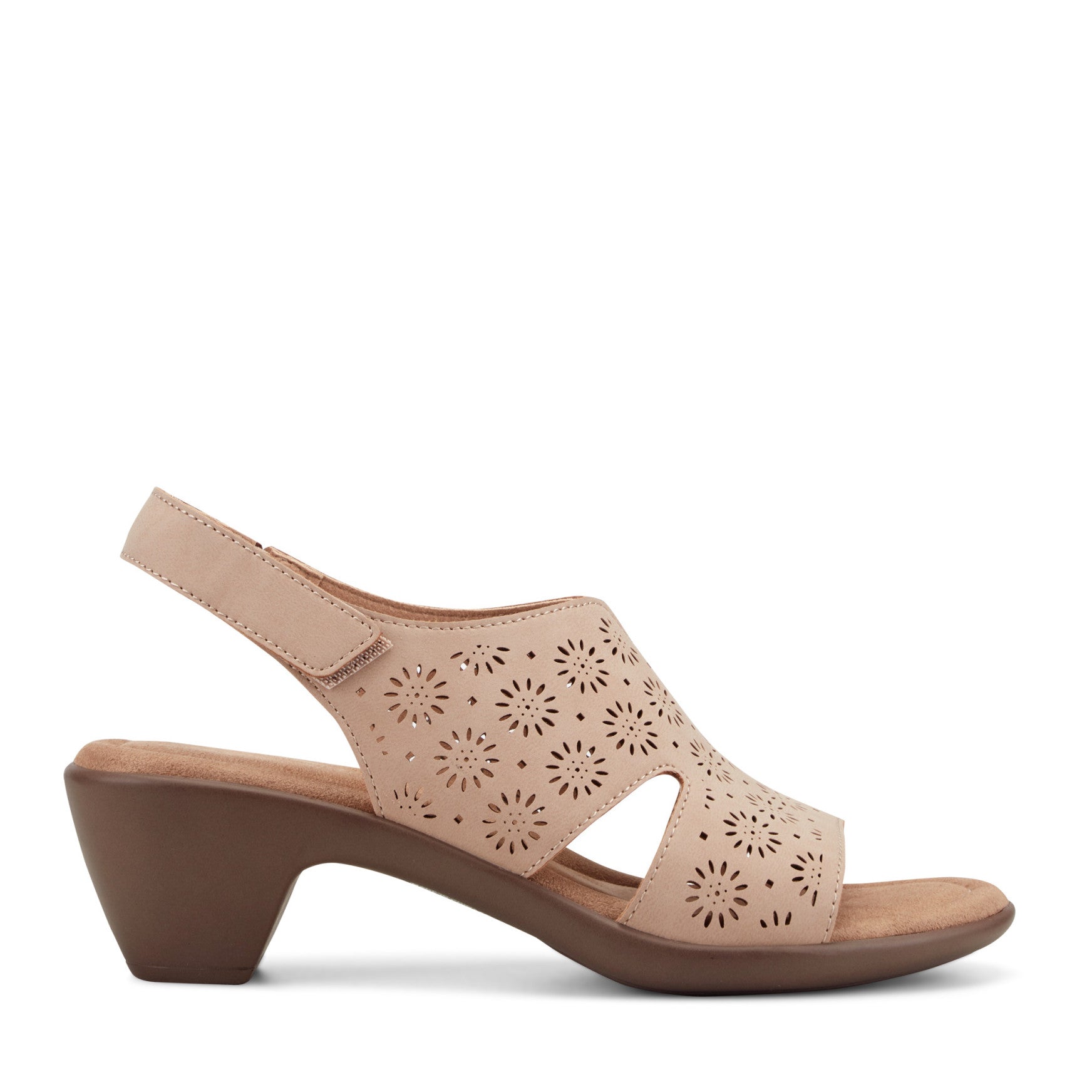 Easy Spirit Conie Heeled Sandals - Natural