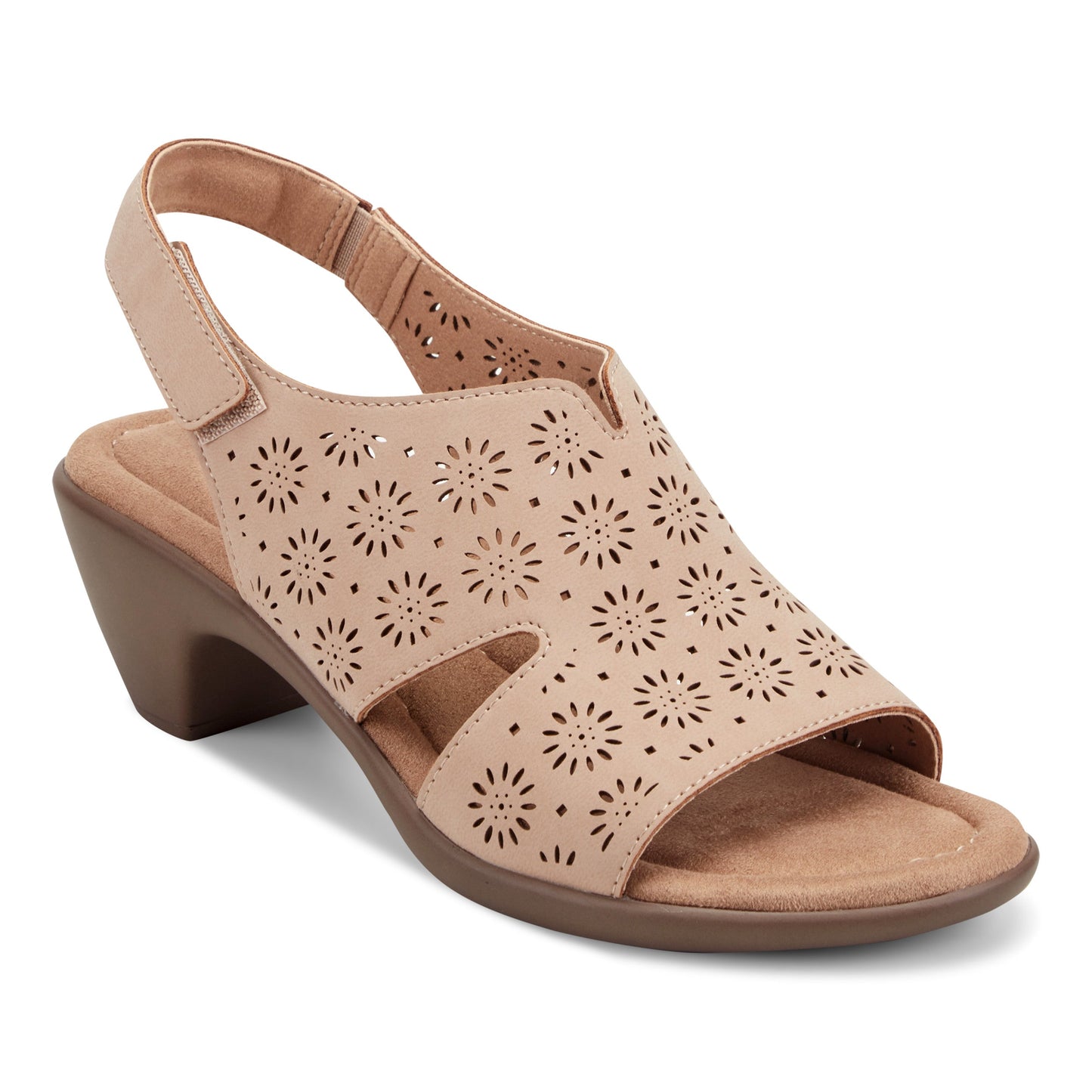 Easy Spirit Conie Heeled Sandals - Natural
