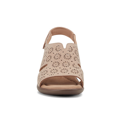 Easy Spirit Conie Heeled Sandals - Natural