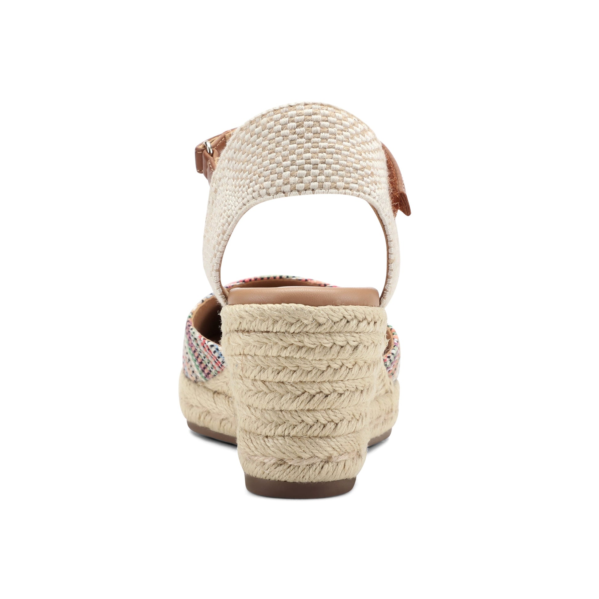 Easy Spirit Makaylie Wedge Heels - Striped/Natural Multi