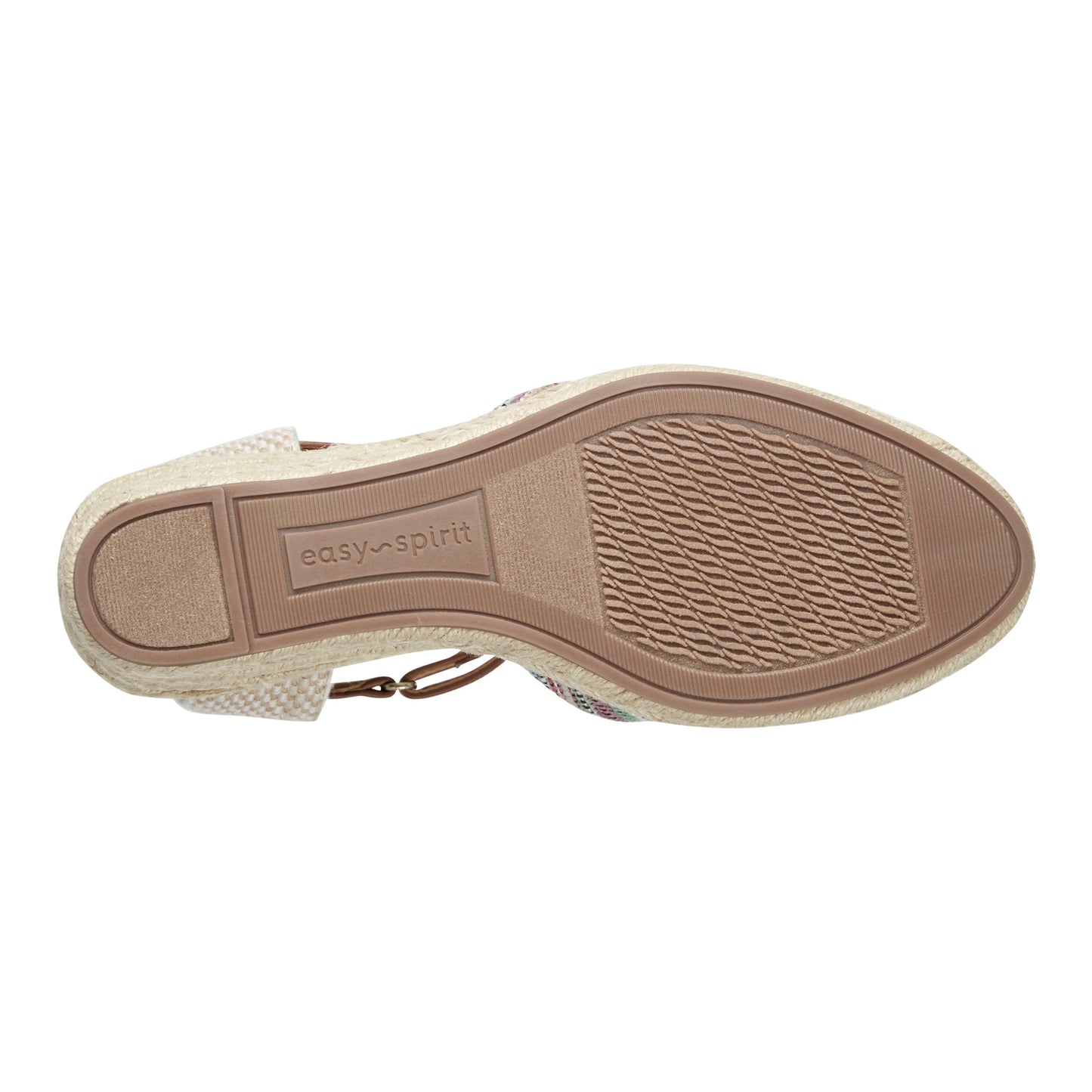 Easy Spirit Makaylie Wedge Heels - Striped/Natural Multi