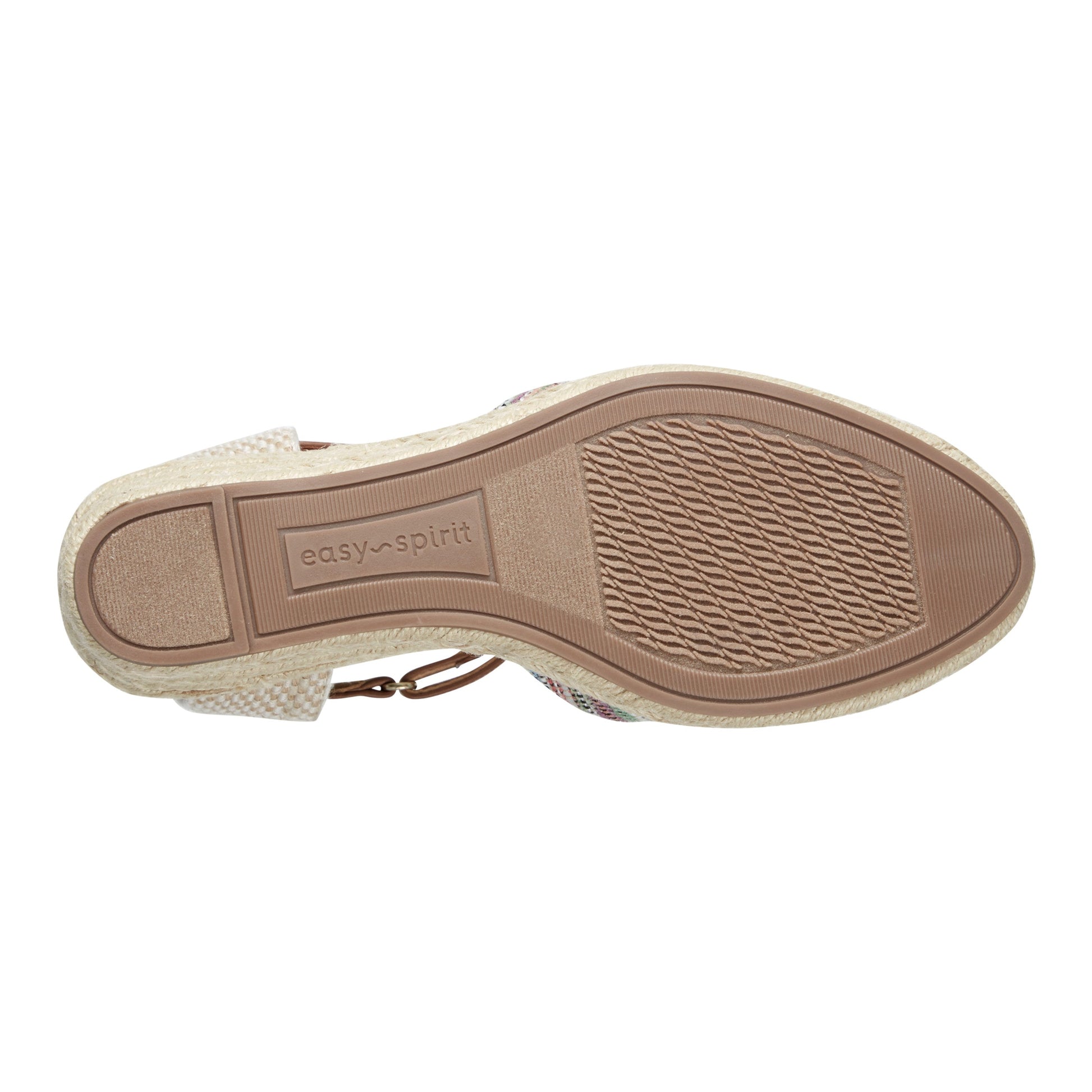Easy Spirit Makaylie Wedge Heels - Striped/Natural Multi