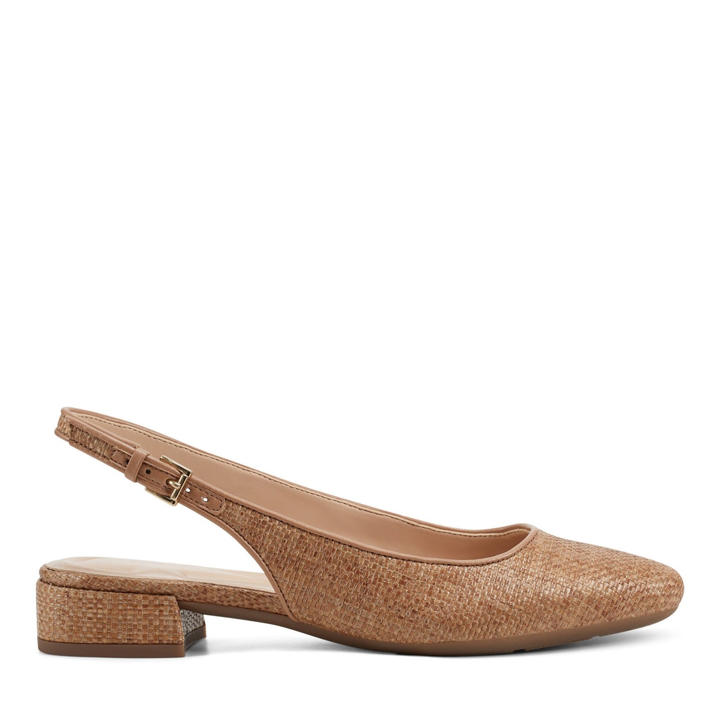 Easy Spirit Cassius Slingback Pumps - Brown Raffia