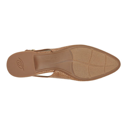 Easy Spirit Cassius Slingback Pumps - Brown Raffia
