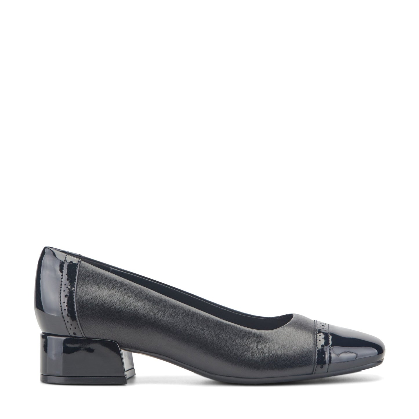 Easy Spirit Jasmin Block Heel Pumps - Black