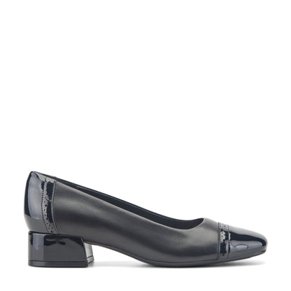 Easy Spirit Jasmin Block Heel Pumps - Black