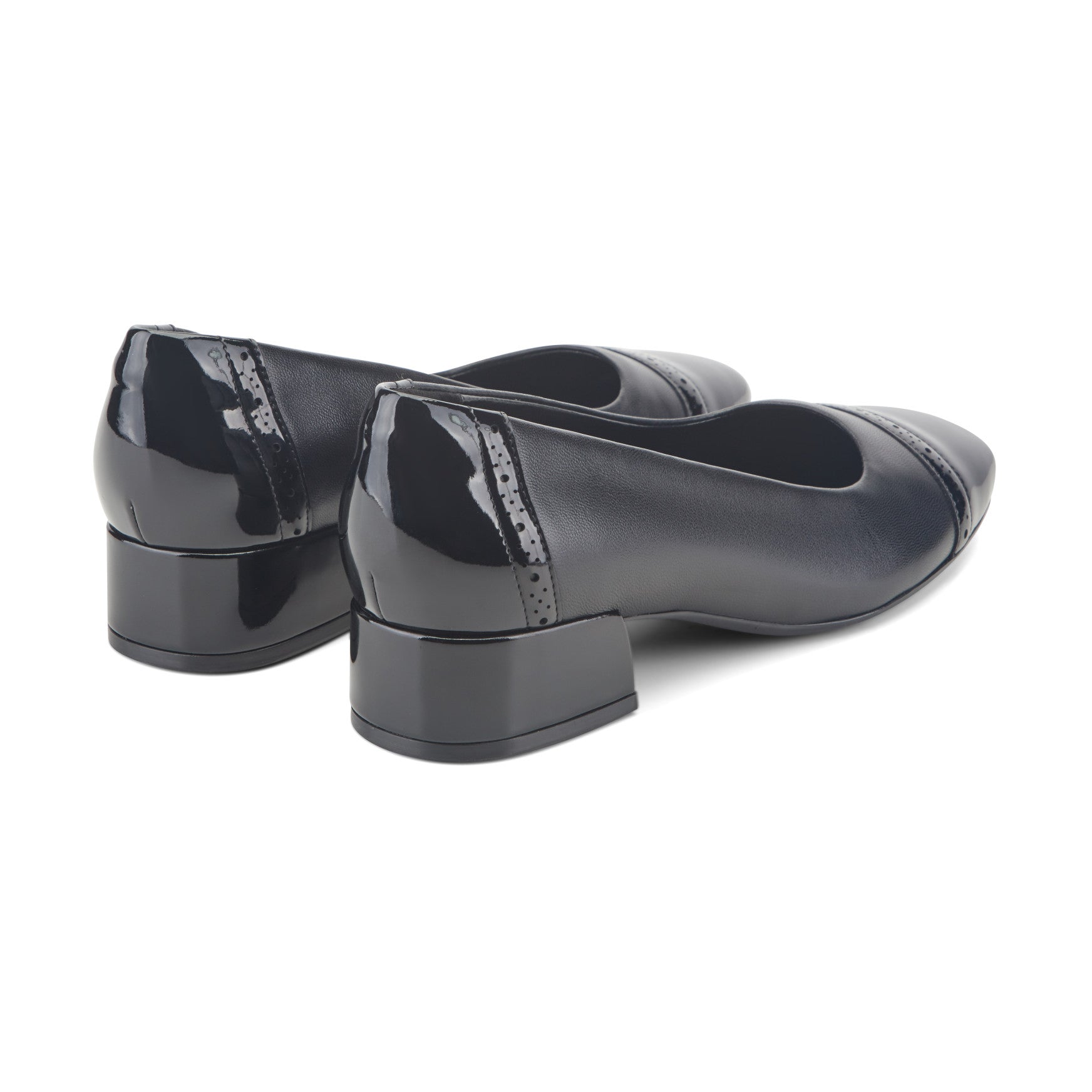 Easy Spirit Jasmin Block Heel Pumps - Black