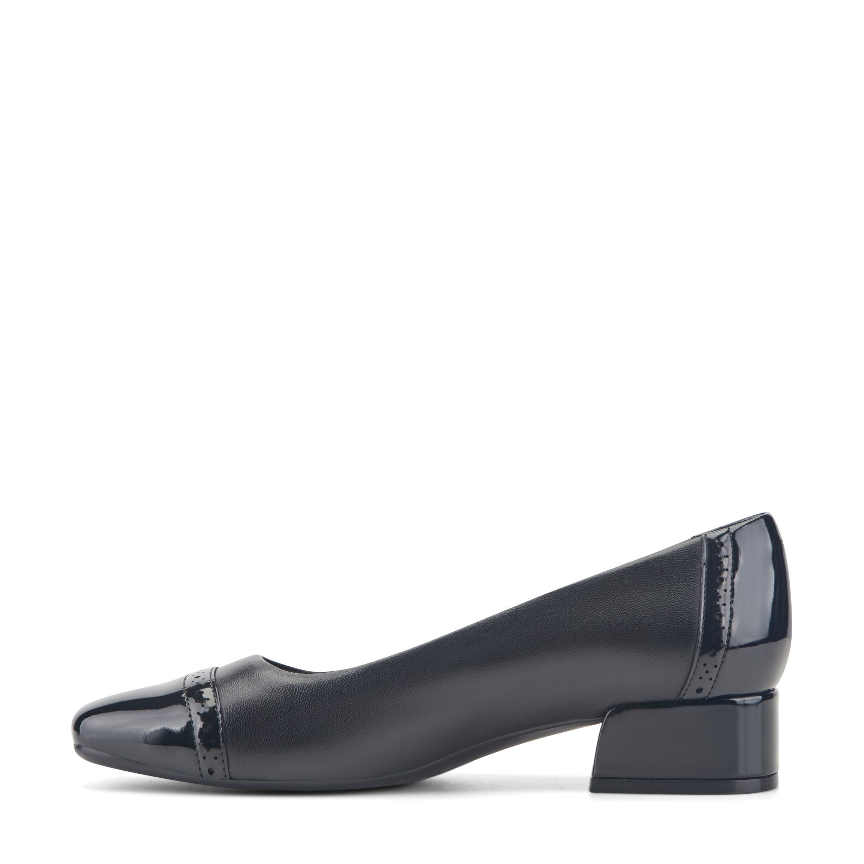 Easy Spirit Jasmin Block Heel Pumps - Black