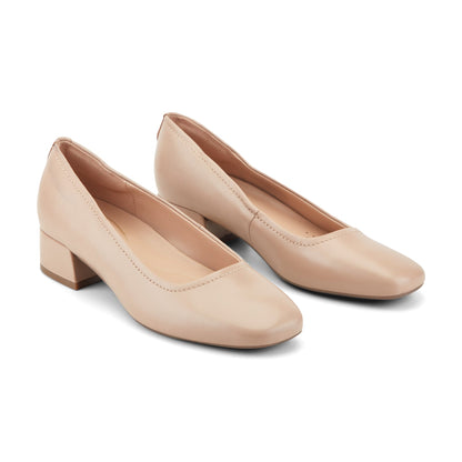 Easy Spirit Jain Dress Pumps - Natural Leather