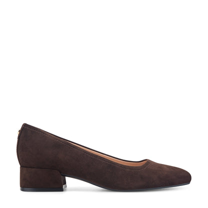 Easy Spirit Jain Dress Pumps - Dark Brown Suede