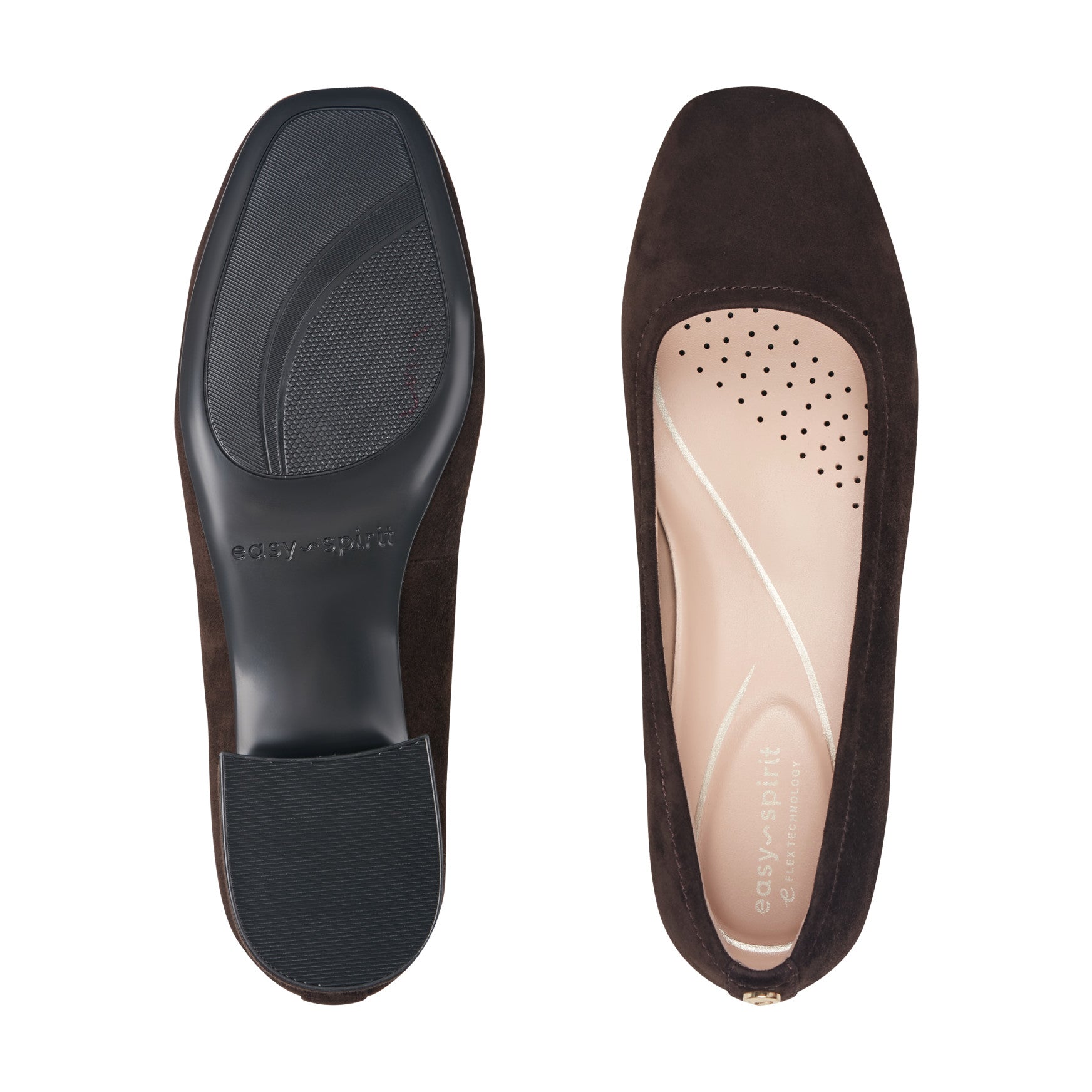 Easy Spirit Jain Dress Pumps - Dark Brown Suede