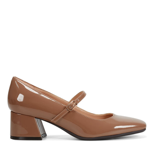 Easy Spirit Marlay Mary Jane Pumps - Light Brown Patent