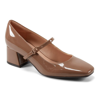 Easy Spirit Marlay Mary Jane Pumps - Light Brown Patent