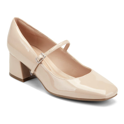 Easy Spirit Marlay Mary Jane Pumps - Natural Patent