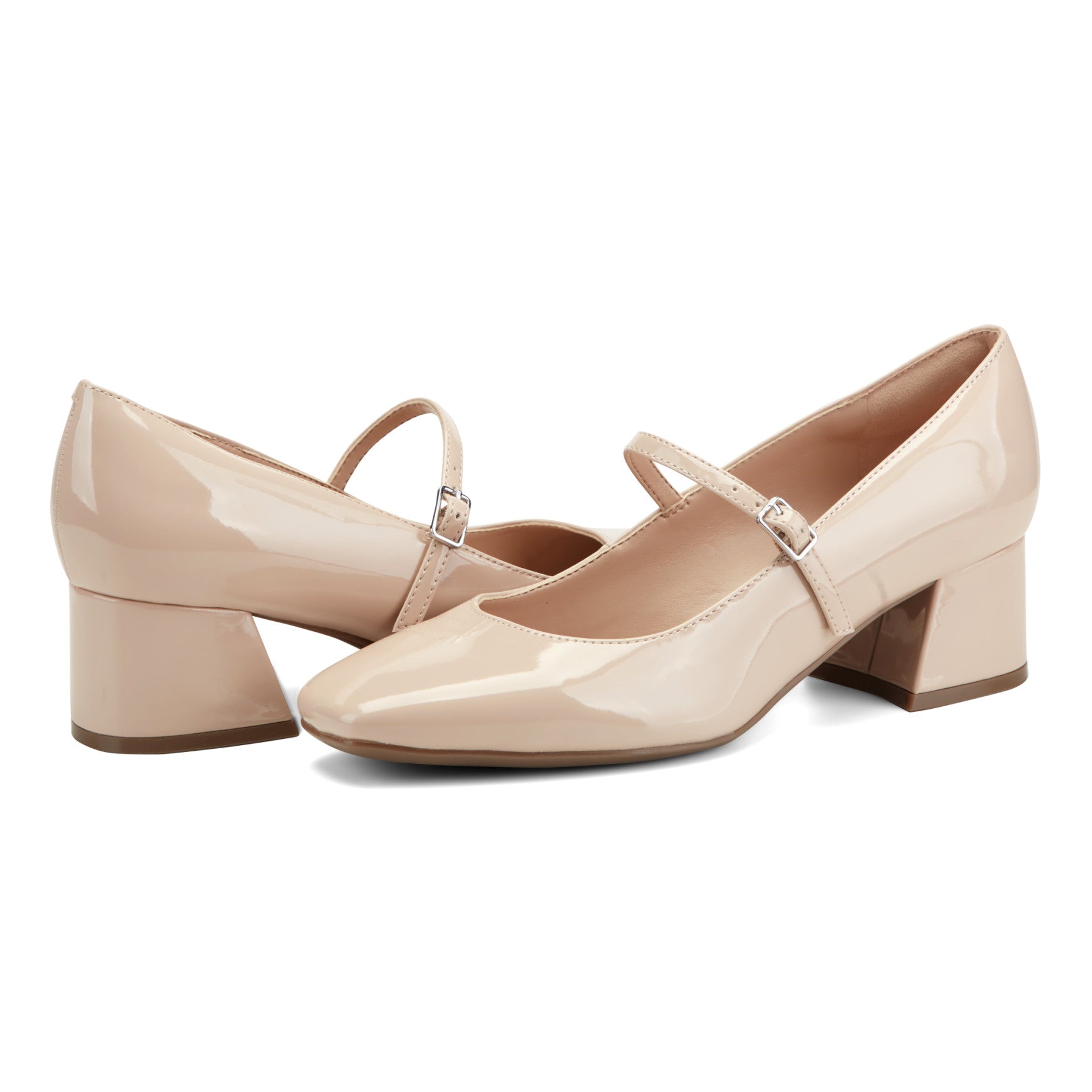 Easy Spirit Marlay Mary Jane Pumps - Natural Patent