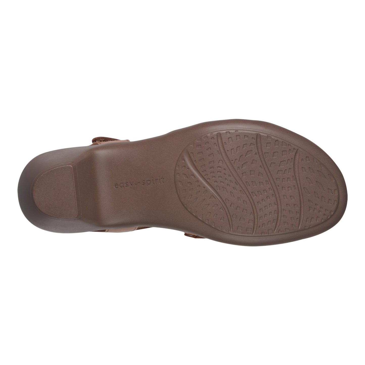 Easy Spirit Cortney Strappy Heeled Sandals - Medium Brown Leather