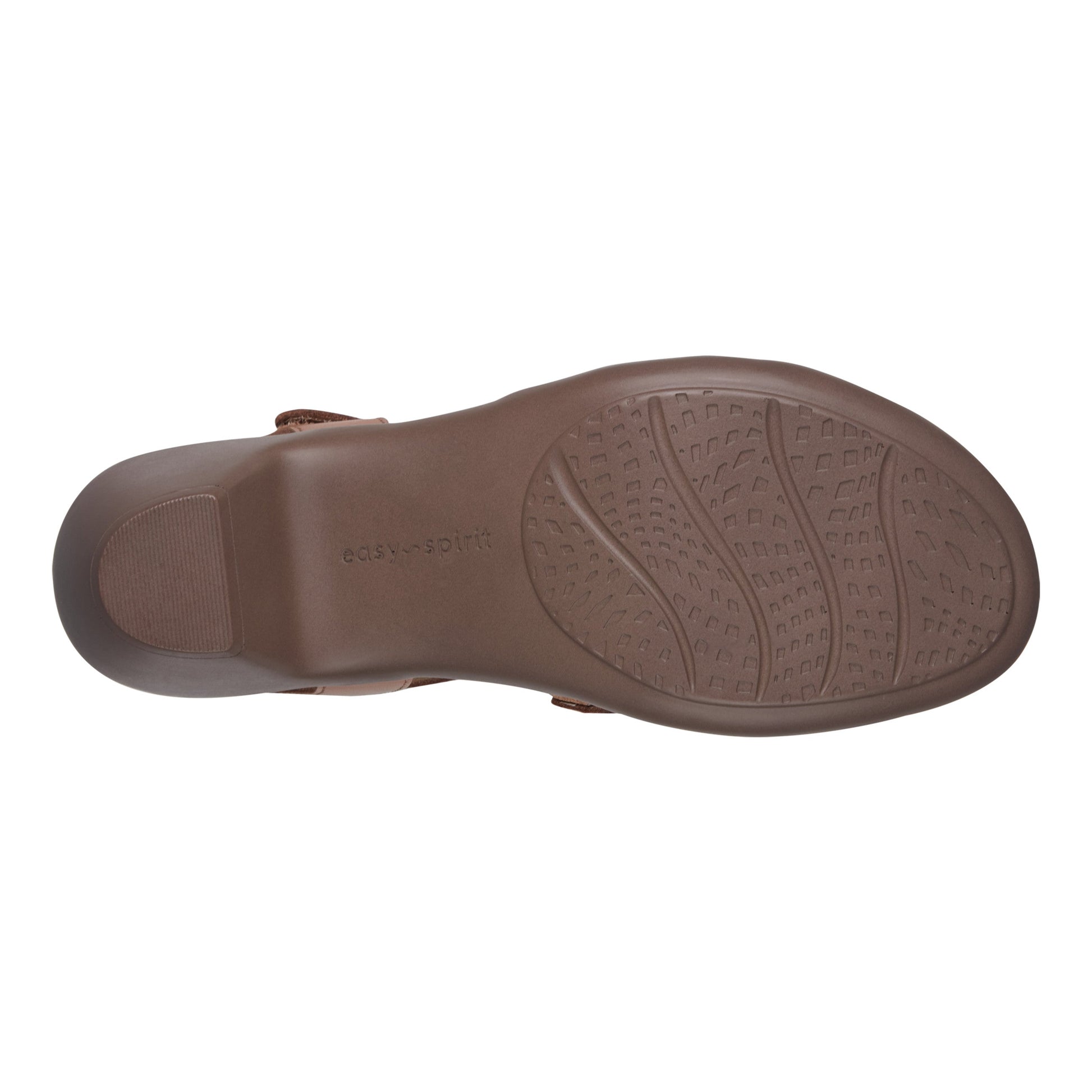 Easy Spirit Cortney Strappy Heeled Sandals - Medium Brown Leather