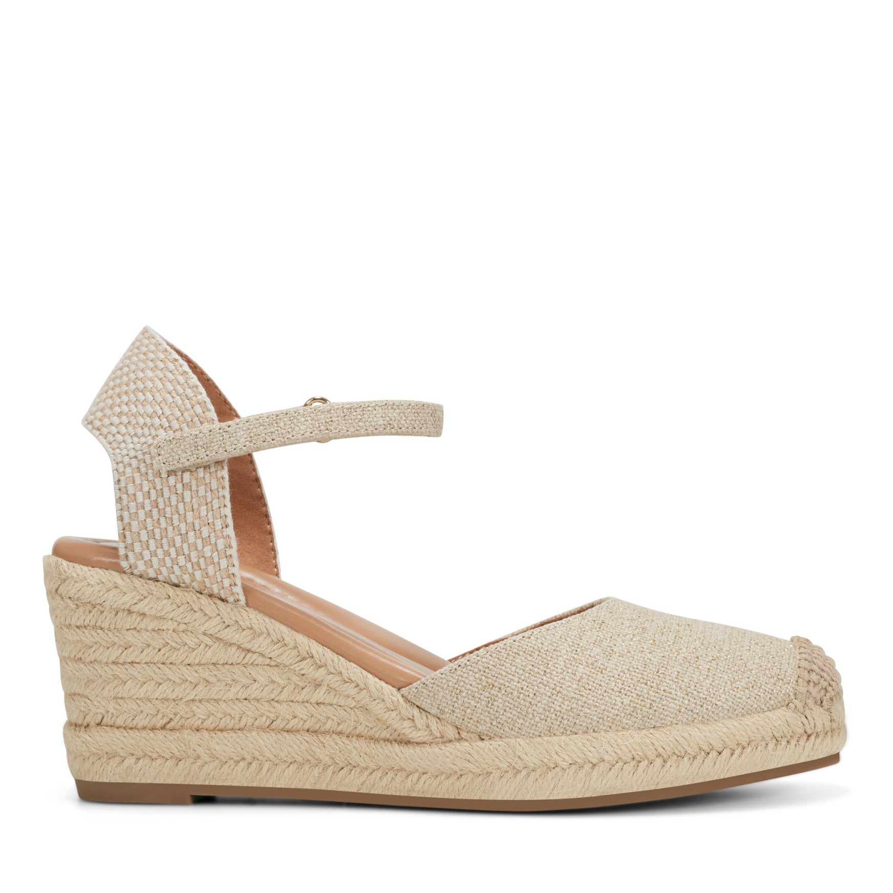 Easy Spirit Makaylie Wedge Heels - Natural Linen