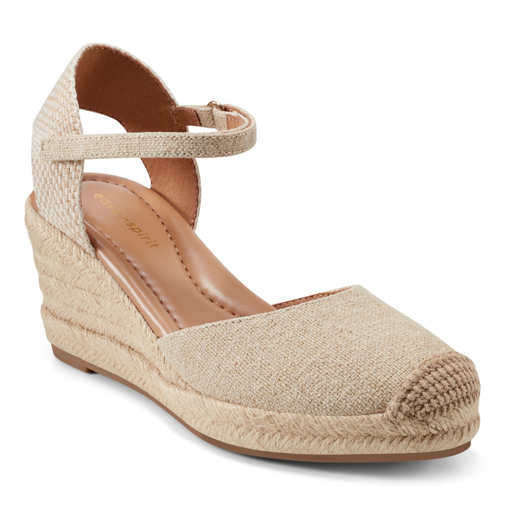 Easy Spirit Makaylie Wedge Heels - Natural Linen