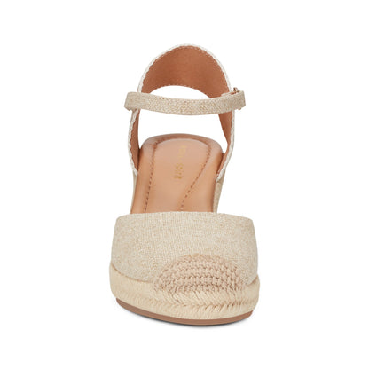 Easy Spirit Makaylie Wedge Heels - Natural Linen