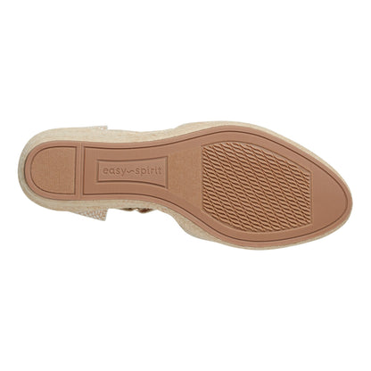 Easy Spirit Makaylie Wedge Heels - Natural Linen