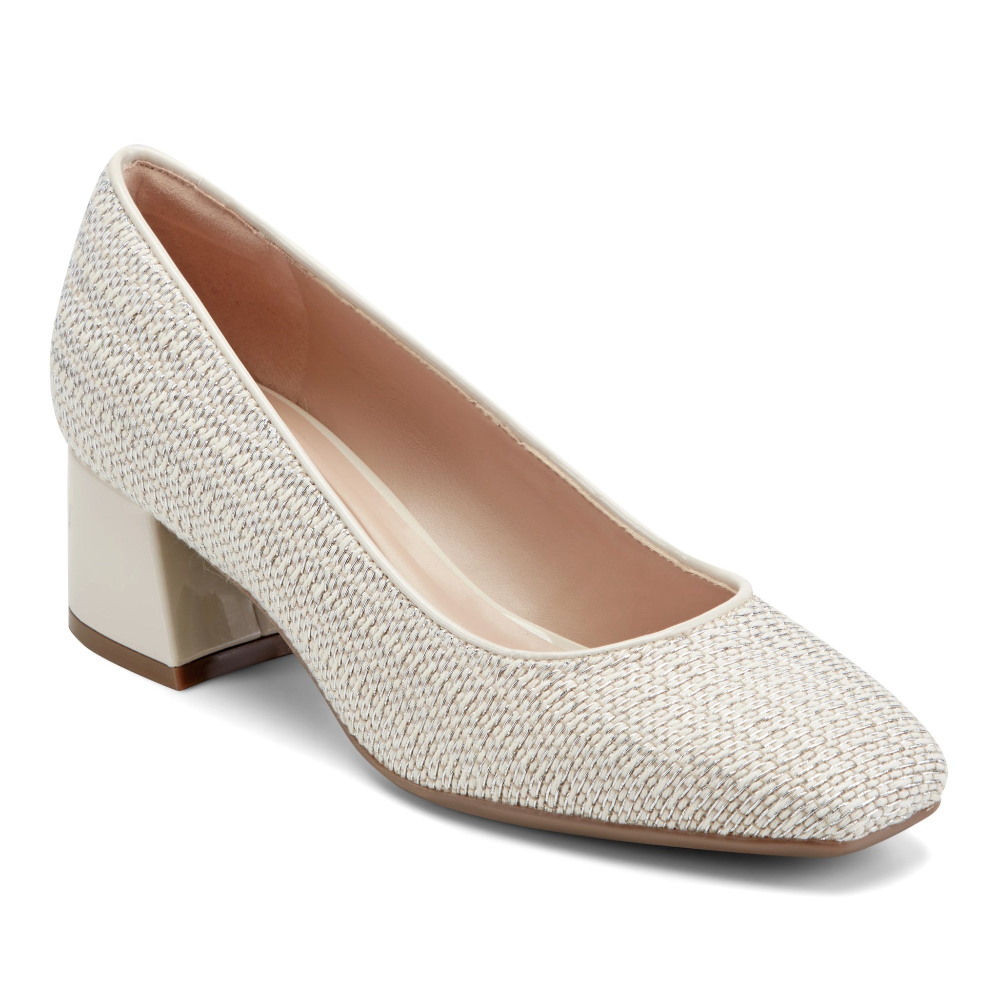Easy Spirit Marelyn Block Heel Dress Pumps - Ivory
