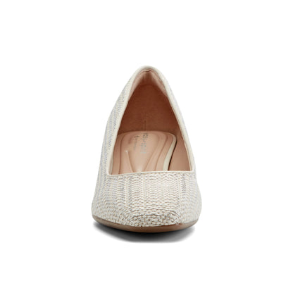 Easy Spirit Marelyn Block Heel Dress Pumps - Ivory