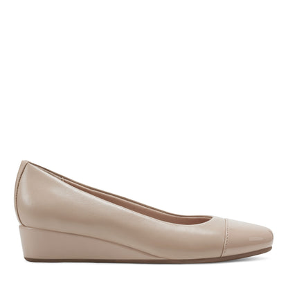 Easy Spirit Gracey Wedge Heels - Nude