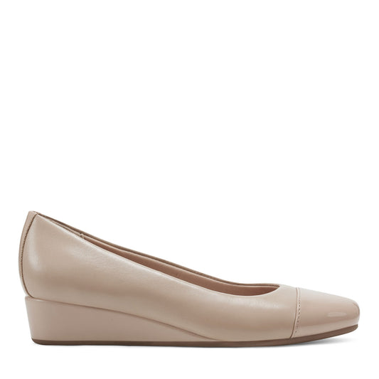 Easy Spirit Gracey Wedge Heels - Nude