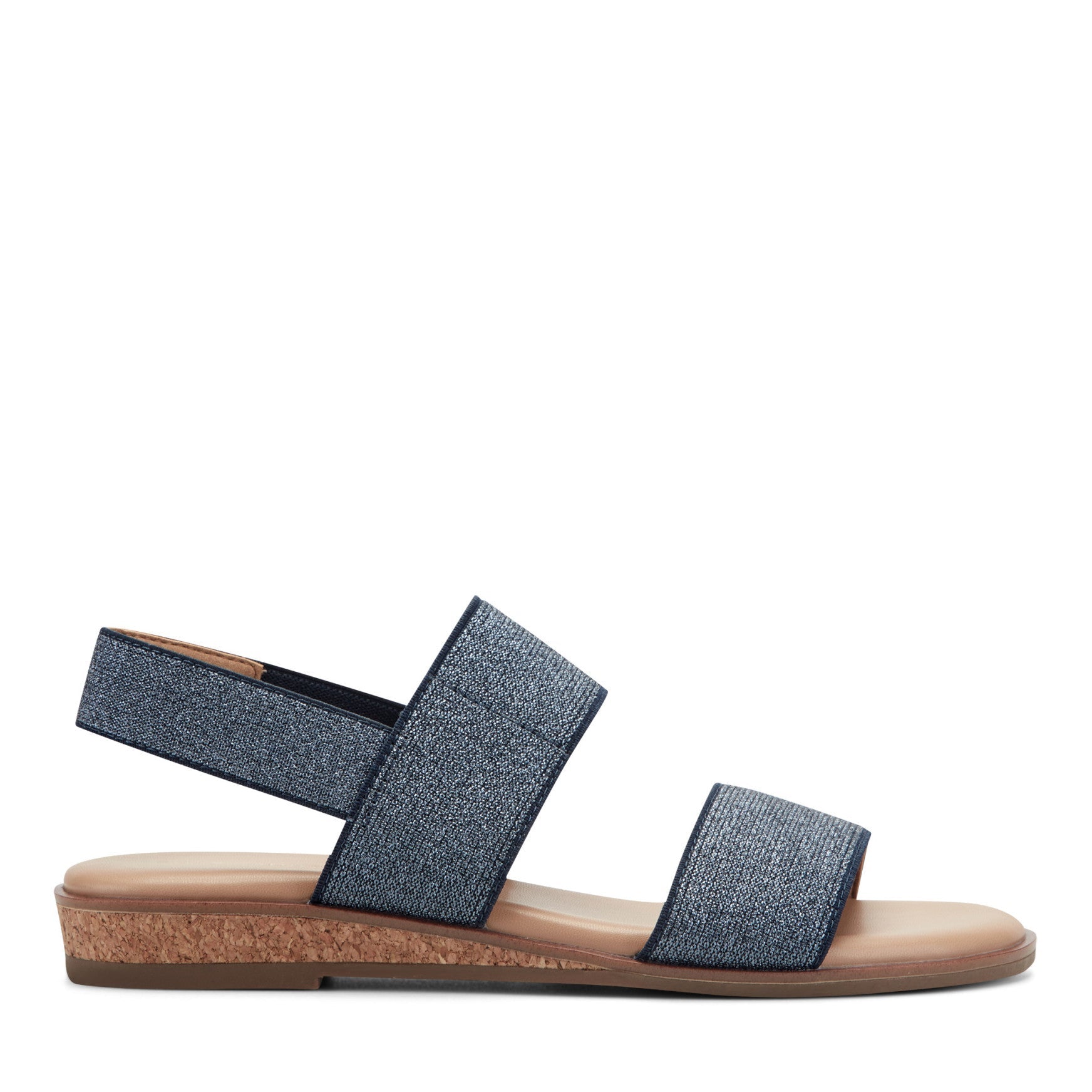 Easy Spirit Lana Flat Sandals - Navy