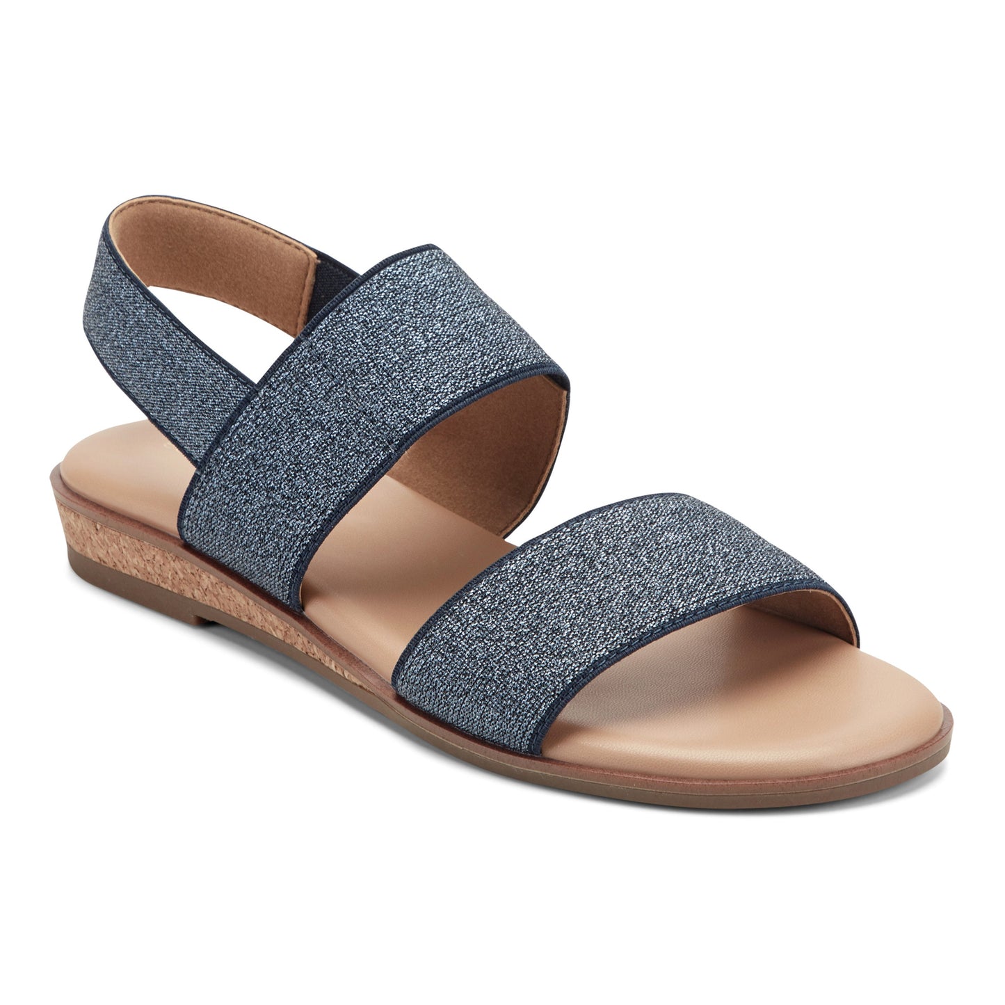 Easy Spirit Lana Flat Sandals - Navy