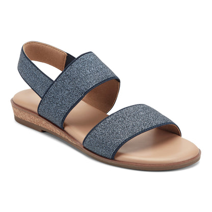 Easy Spirit Lana Flat Sandals - Navy