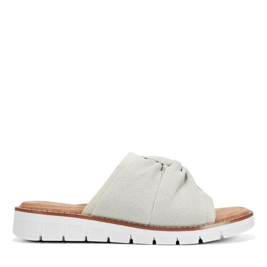 Easy Spirit Josy Knotted Slide Sandals - Ivory