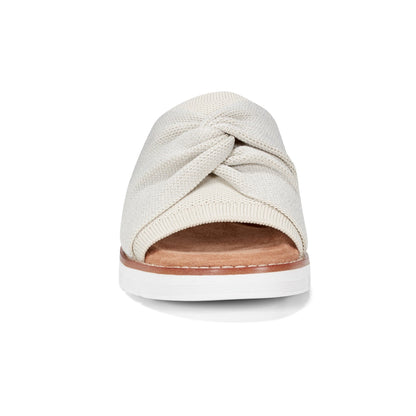 Easy Spirit Josy Knotted Slide Sandals - Ivory