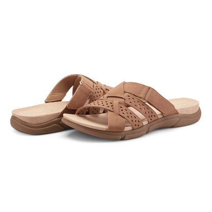 Easy Spirit Melinna Slip On Sandals - Brown