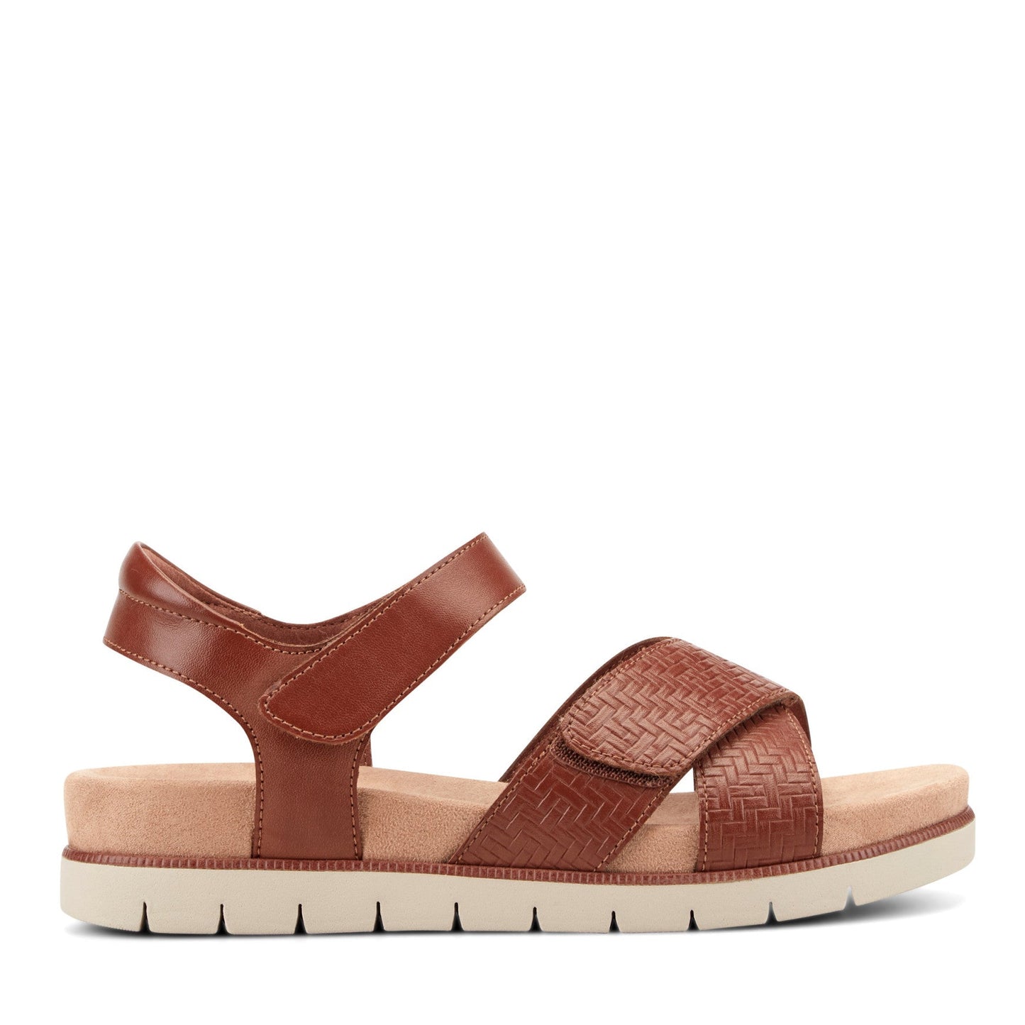 Easy Spirit Halley Strappy Sandals - Medium Brown