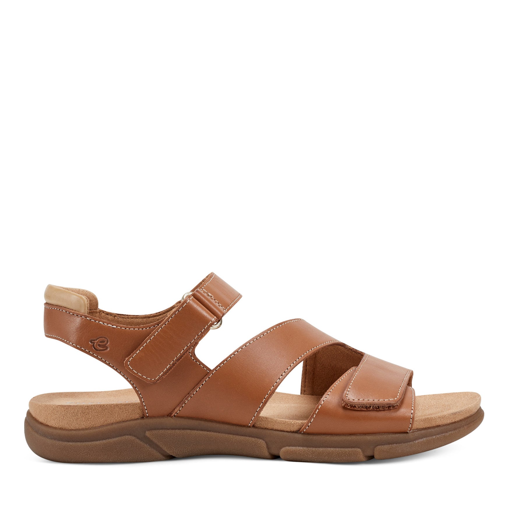 Easy Spirit Mavey Casual Sandals - Brown Leather