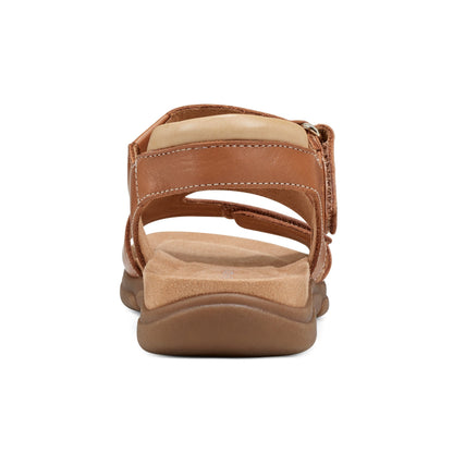 Easy Spirit Mavey Casual Sandals - Brown Leather