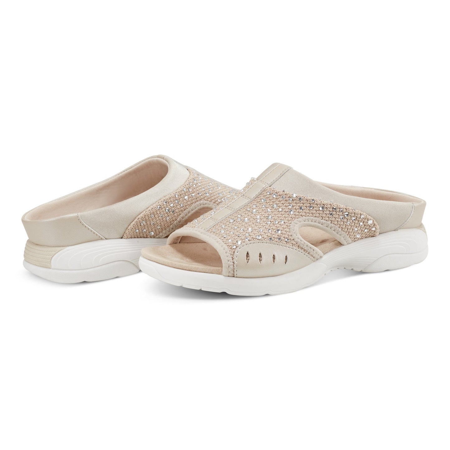 Easy Spirit Traciee Slip On Sandals - Natural Stone