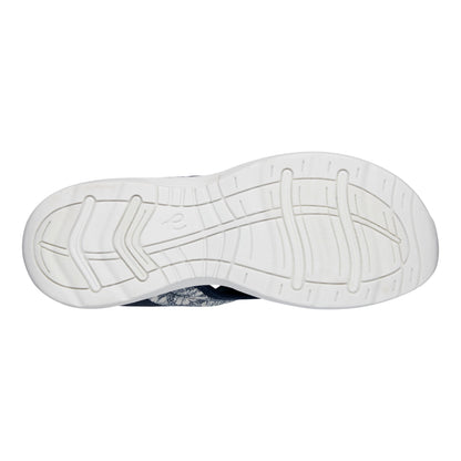 Easy Spirit Traciee Slip On Sandals - Dark Blue Floral